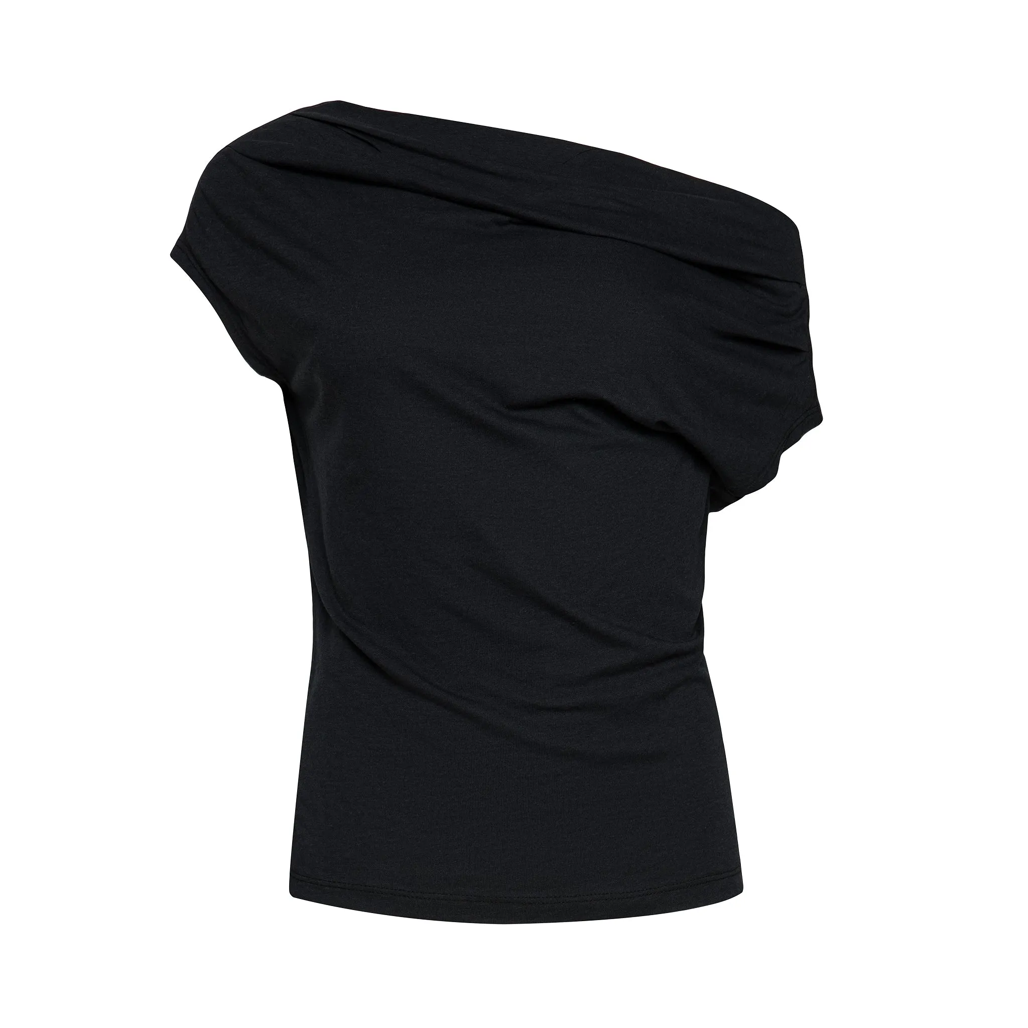 The Tracey Off-The-Shoulder Top in Charcoal sold by La Peony Clothing