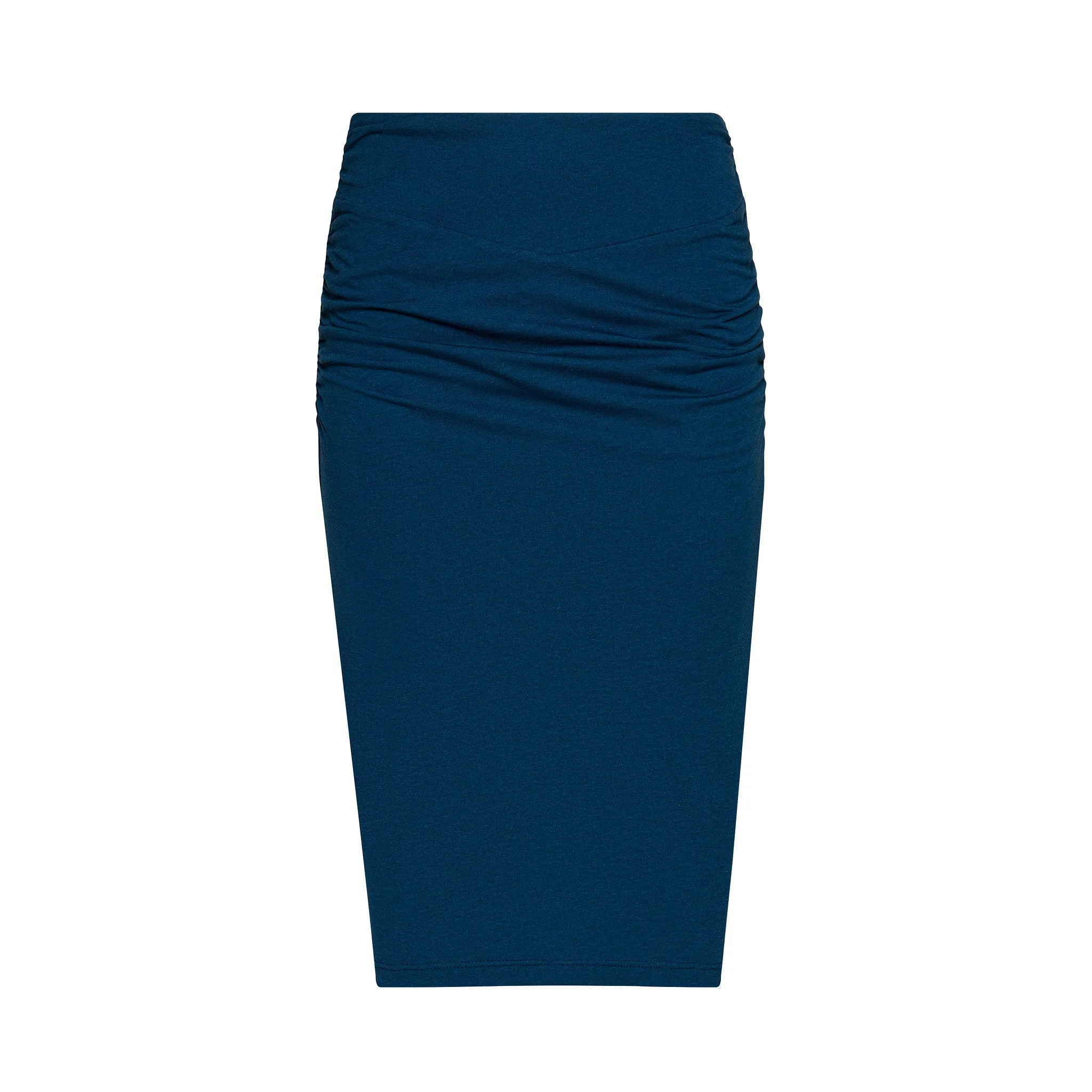 The Debra Double-Lined Jersey Skirt in Navy sold by La Peony Clothing