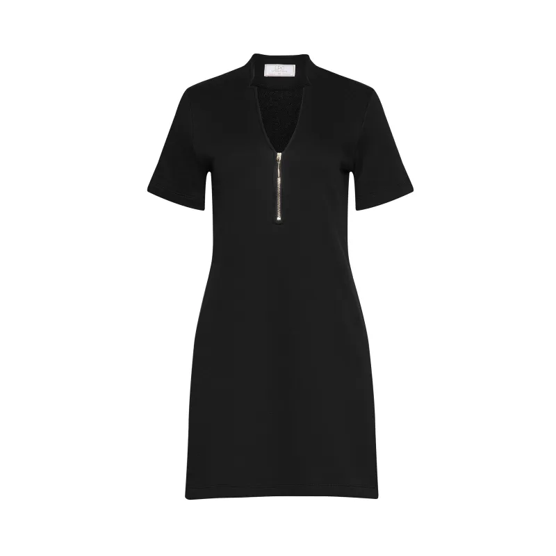 The Megan Pull Over Dress in Black sold by La Peony Clothing