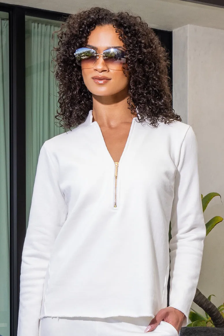 The Megan Long Sleeved Top in White sold by La Peony Clothing product image thumbnail 2