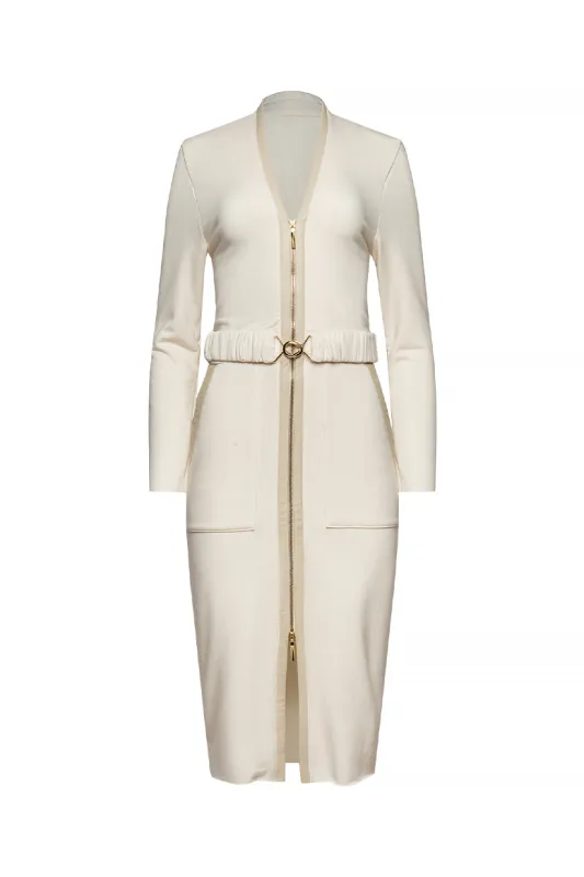 The Chantelle Dress in Cream sold by La Peony Clothing