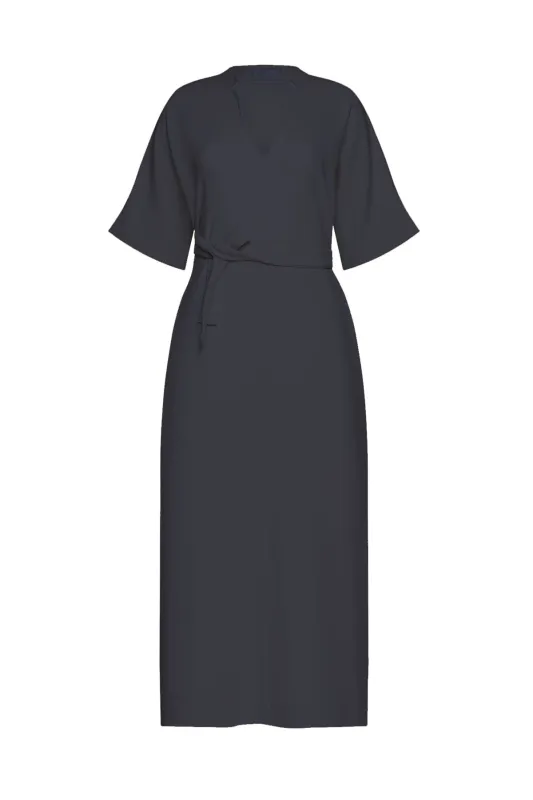 Catie Caftan in Coastal Gray sold by La Peony Clothing