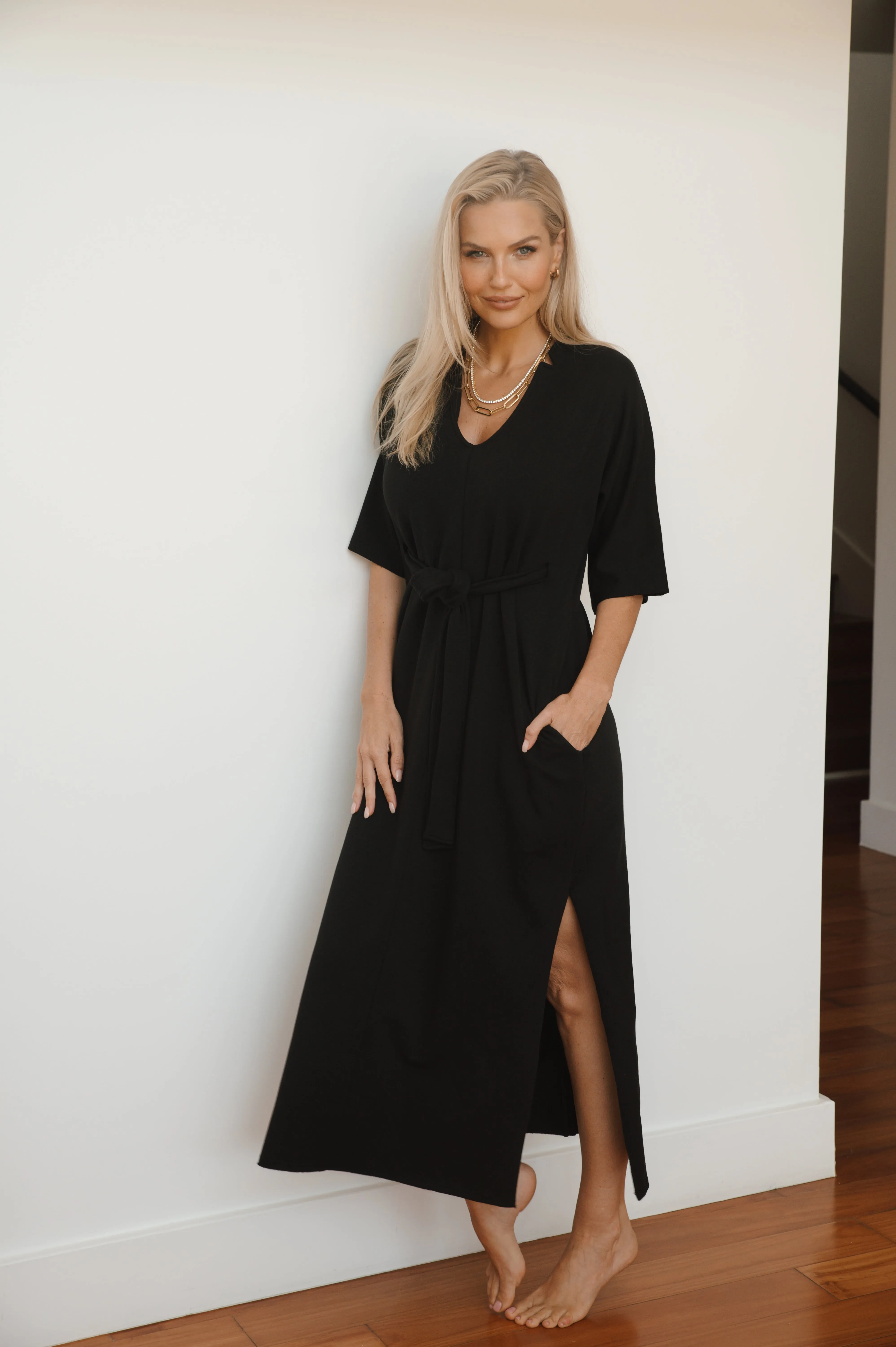 Catie Caftan in Black sold by La Peony Clothing product image thumbnail 3