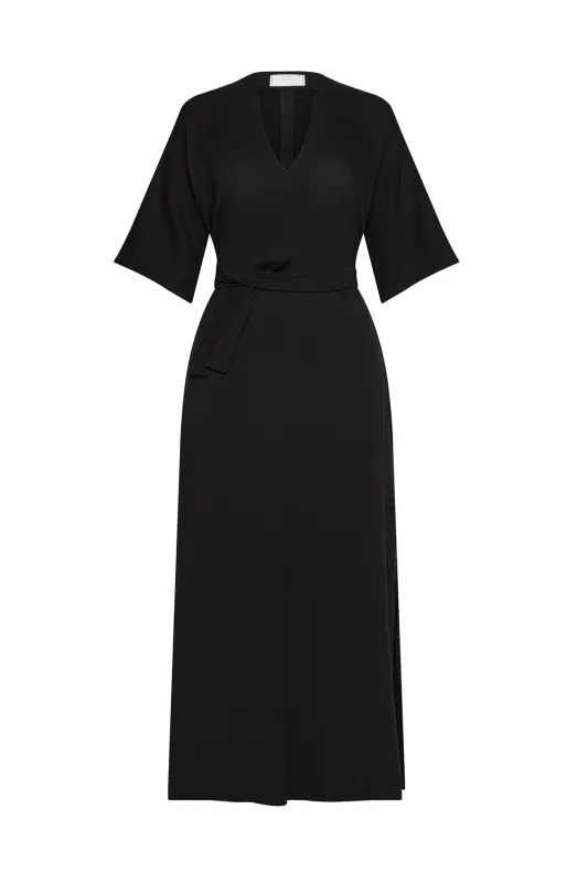 Catie Caftan in Black sold by La Peony Clothing