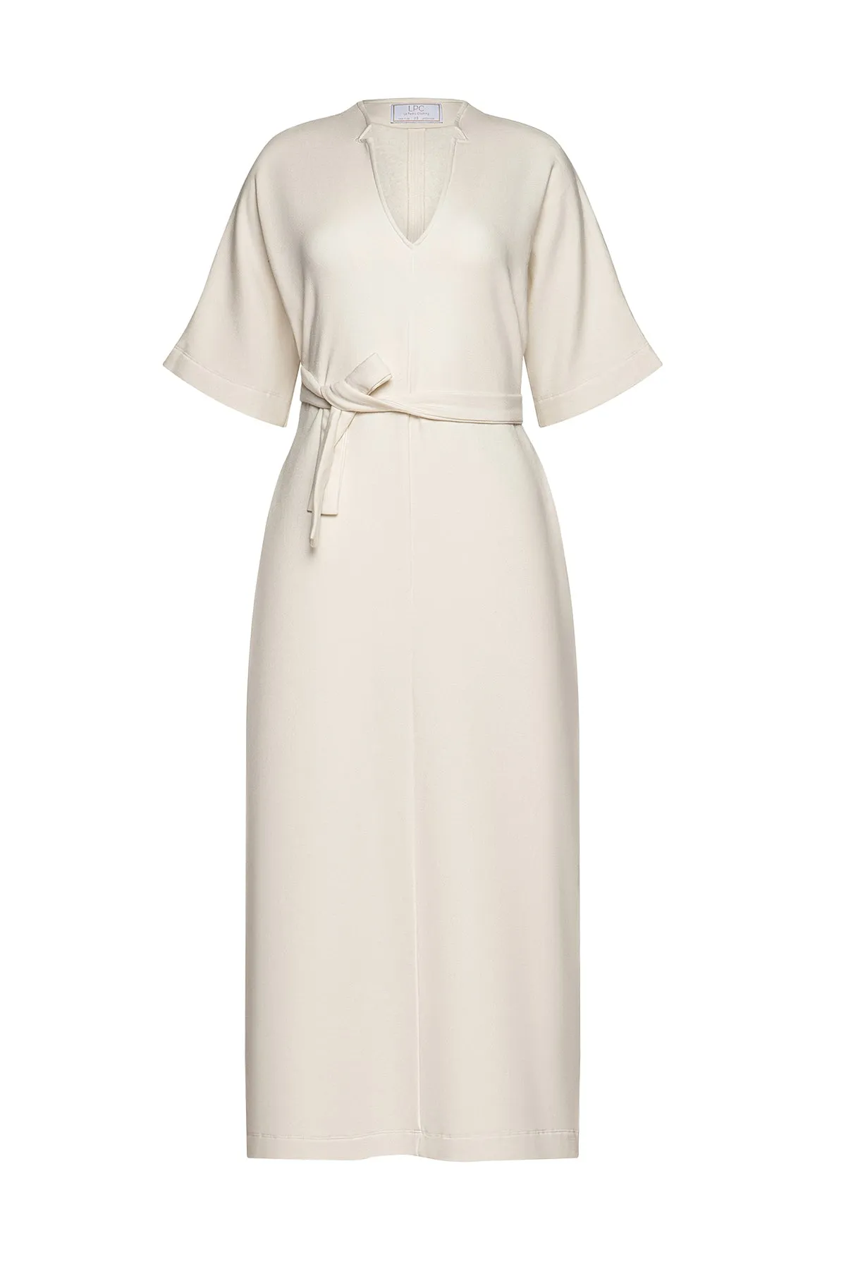 Catie Caftan in Cream sold by La Peony Clothing