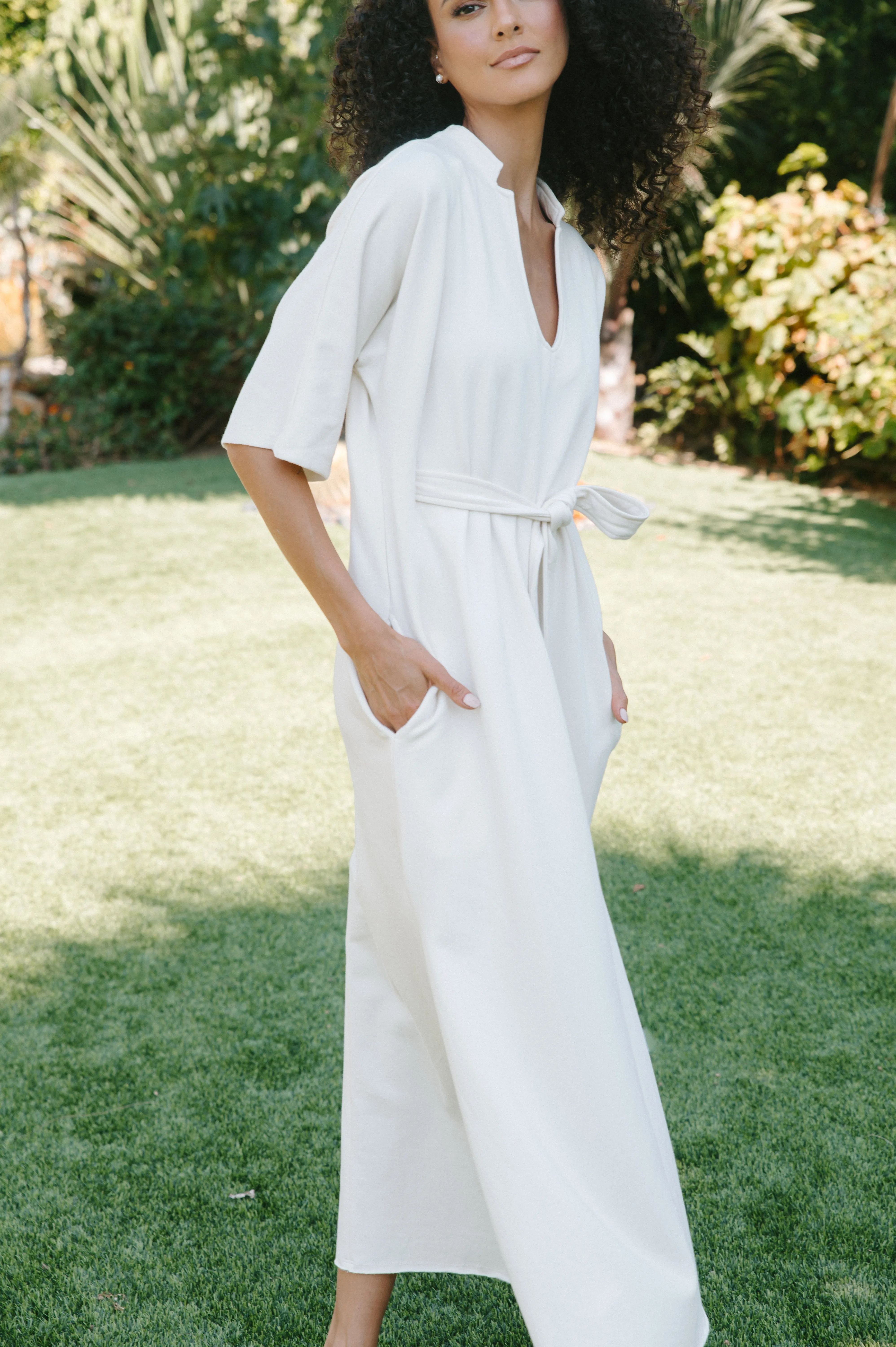 Catie Caftan in Cream sold by La Peony Clothing product image thumbnail 5