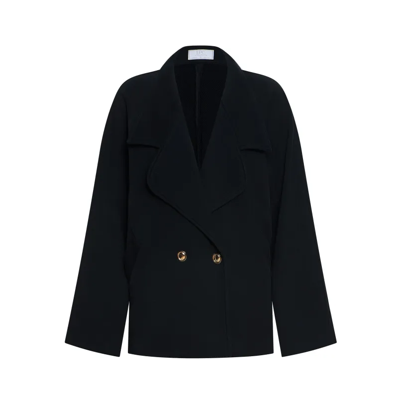 The Vivienne Jacket in Black made by La Peony Clothing