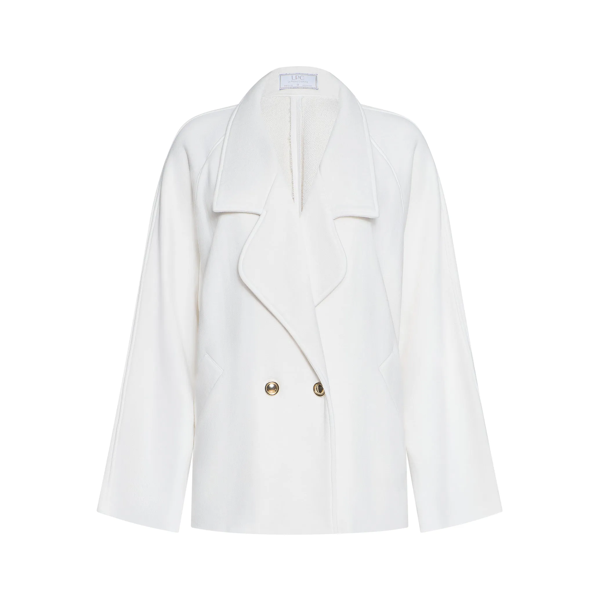 The Vivienne Jacket in White sold by La Peony Clothing