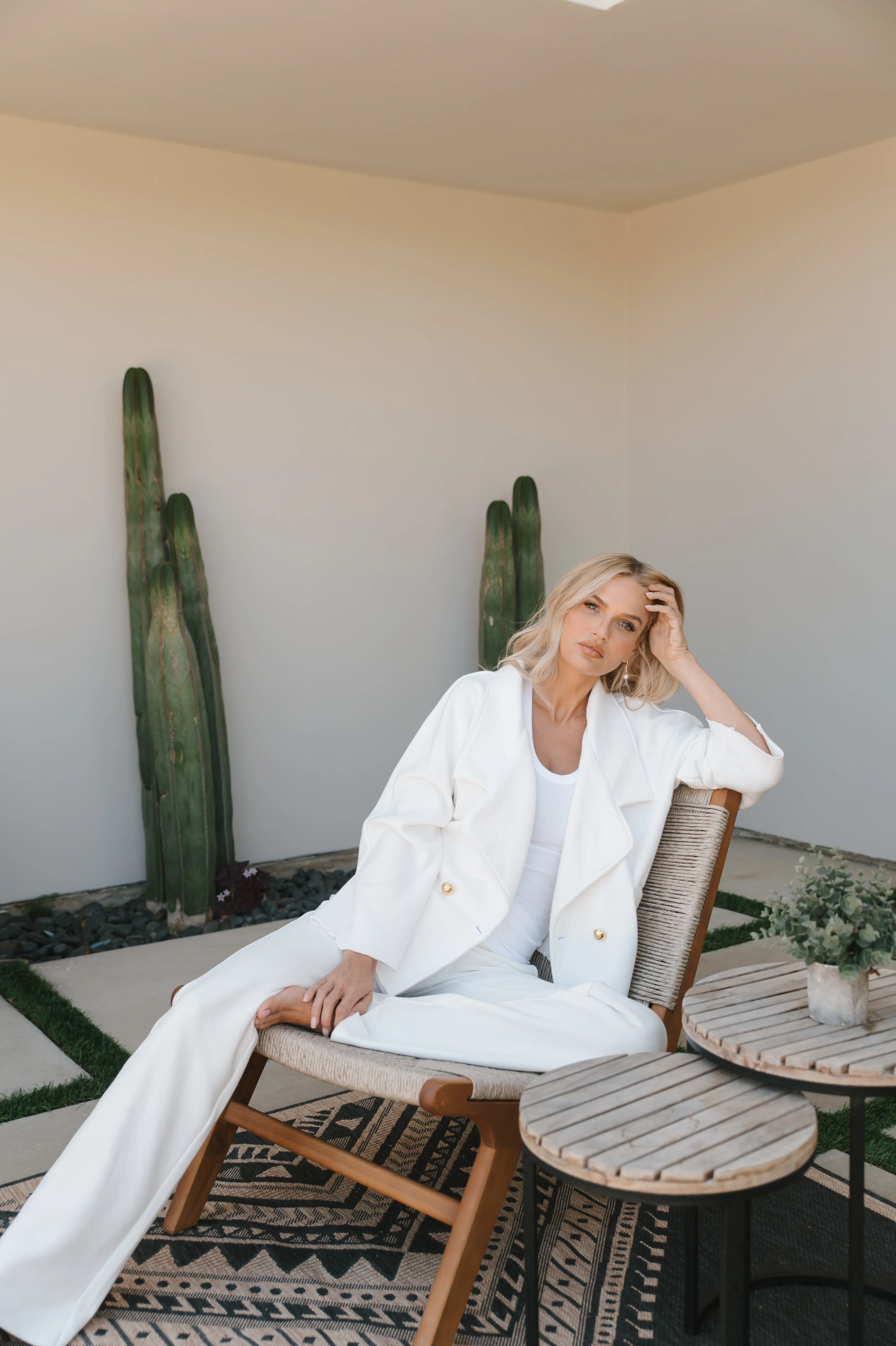 The Vivienne Jacket in White sold by La Peony Clothing product image thumbnail 3