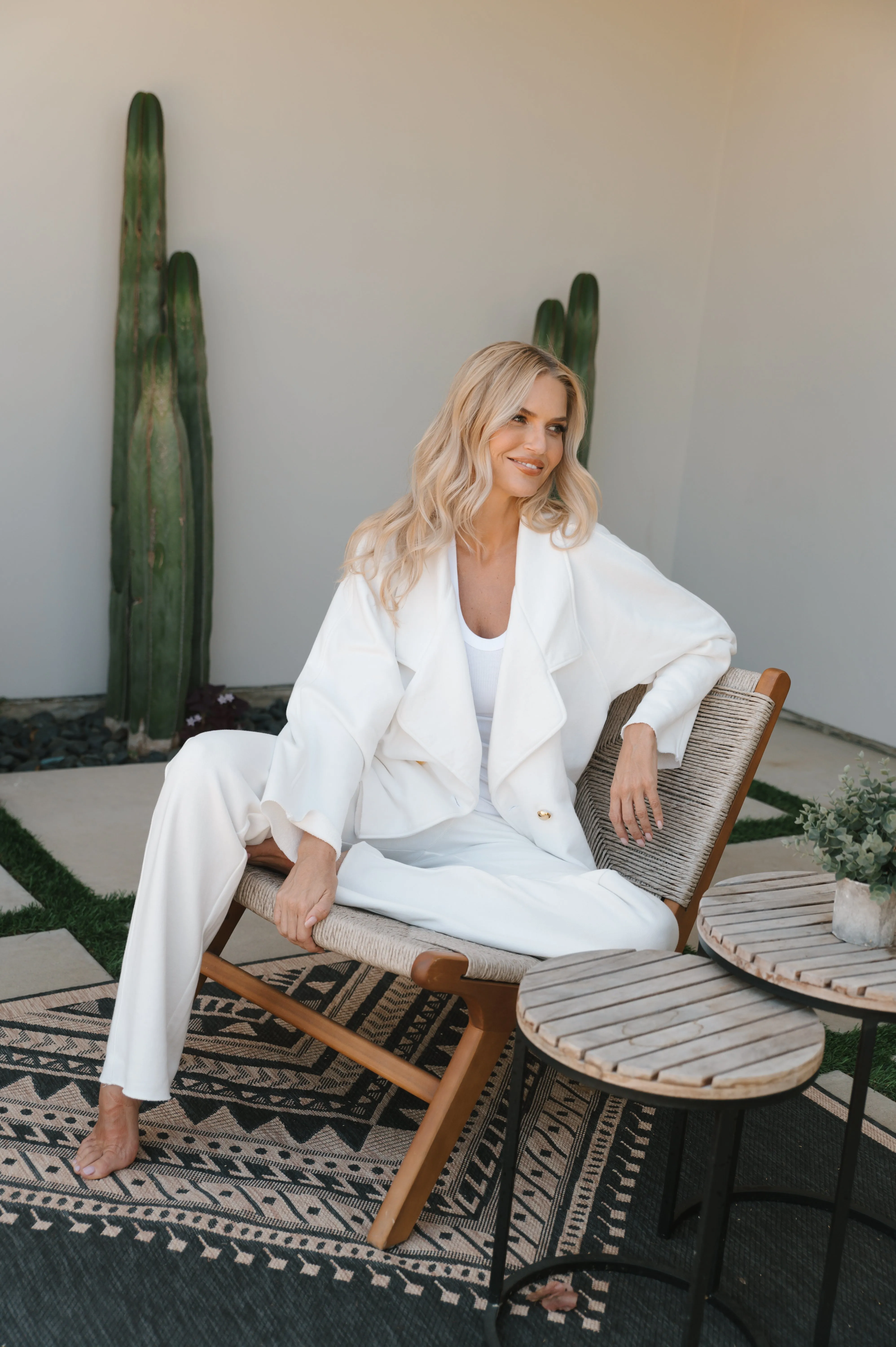 The Vivienne Jacket in White sold by La Peony Clothing product image thumbnail 4