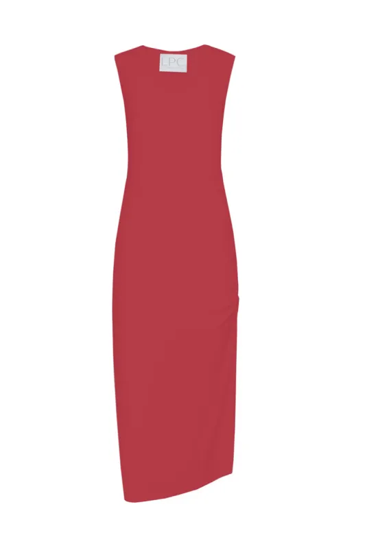 The Jessi Dress in Adrenaline Red sold by La Peony Clothing