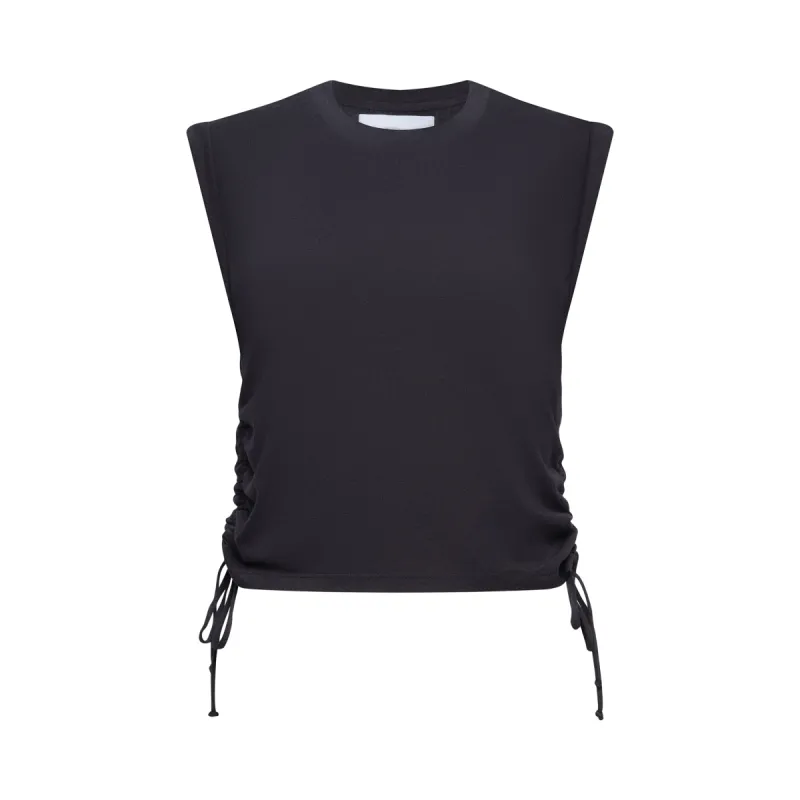 The Lindsey Tee in Black sold by La Peony Clothing