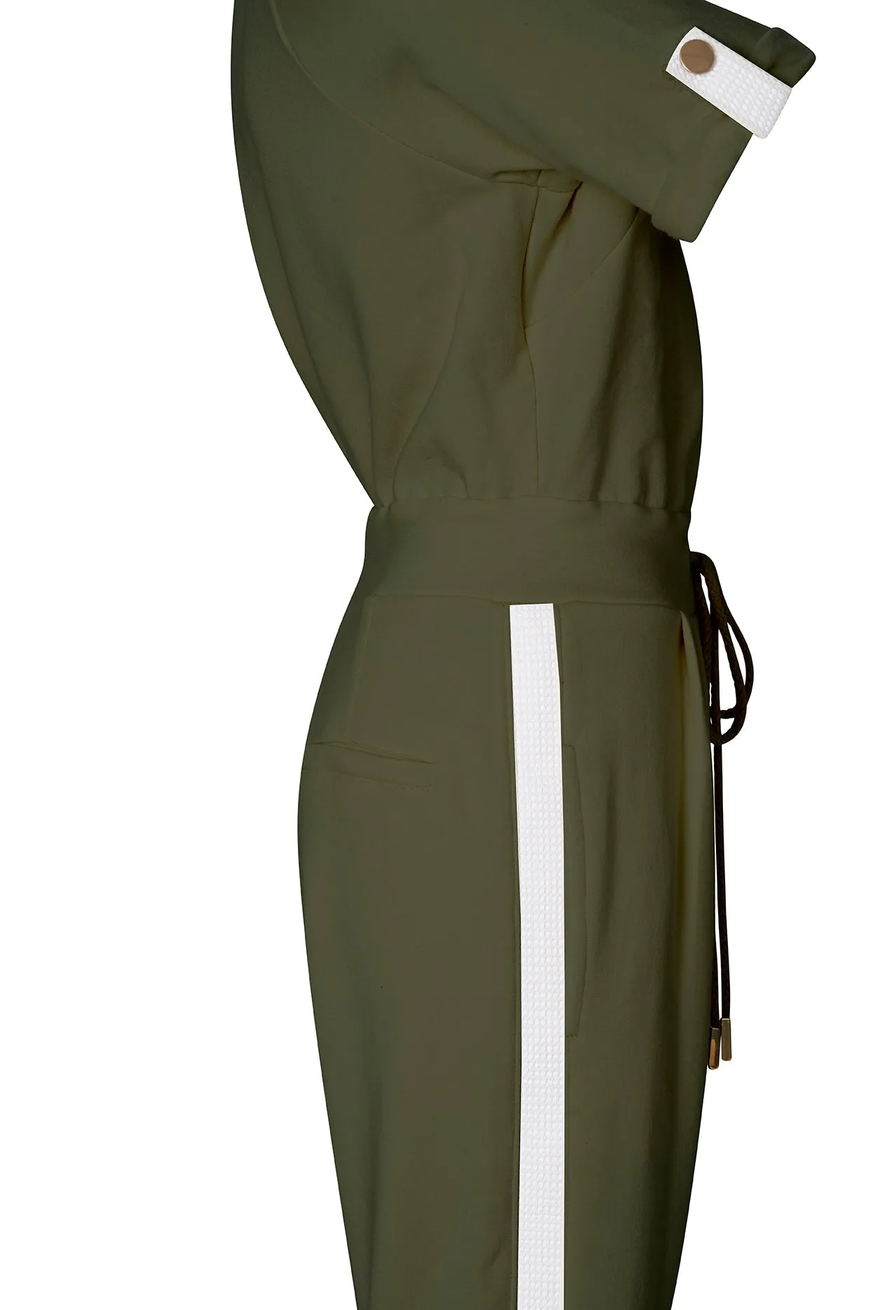 The Caroline Jumpsuit In Olivine sold by La Peony Clothing product image thumbnail 3