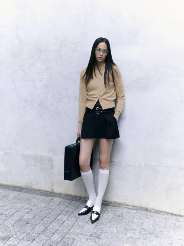 Knitted Short Cardigan sold by Mo&Co