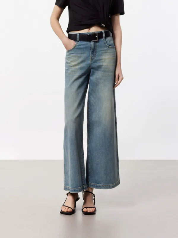 Wide Leg Denim Jeans sold by Mo&Co
