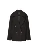 Wide Collar Checked Coat sold by Mo&Co
