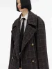 Wide Collar Checked Coat sold by Mo&Co