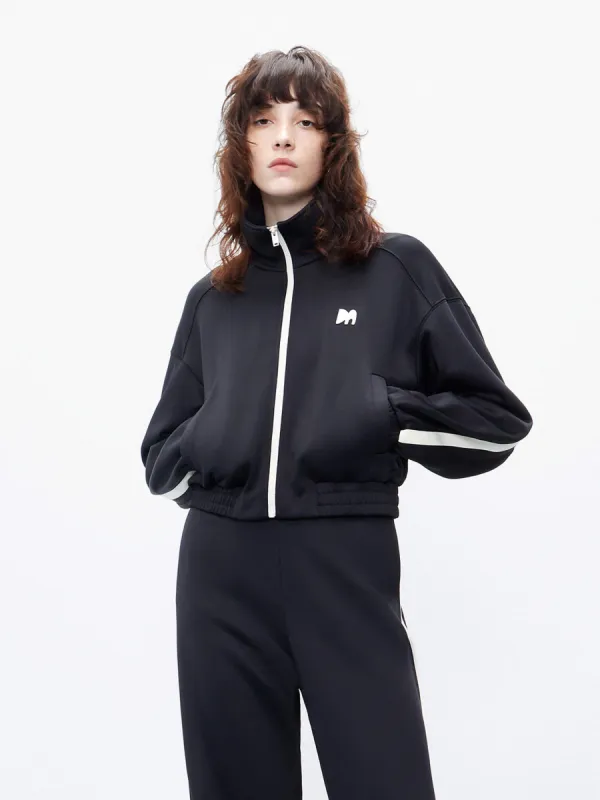 Elasticated Hem Cropped Jacket sold by Mo&Co