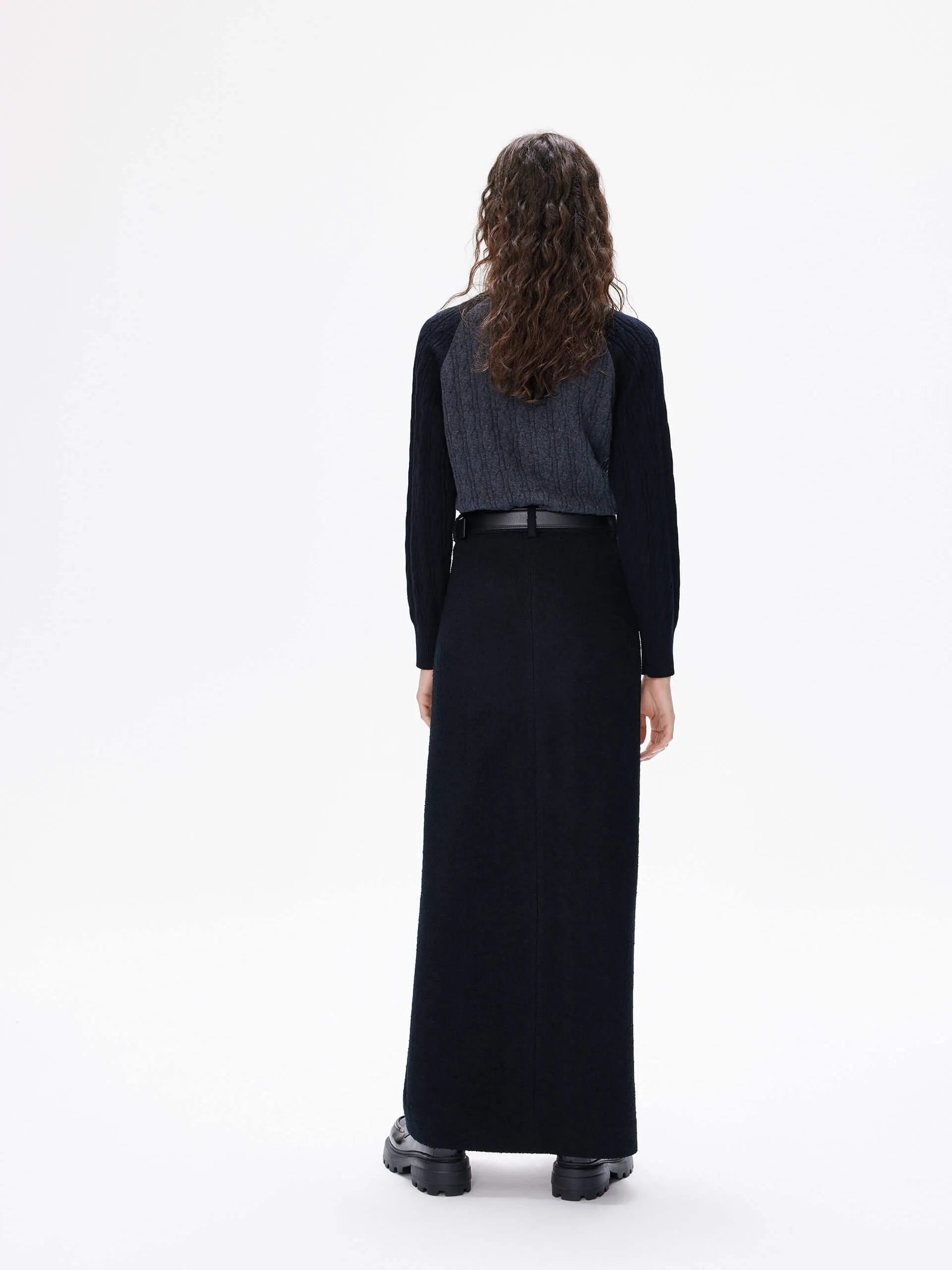 Contrast Detail Wool Sweater sold by Mo&Co product image thumbnail 3