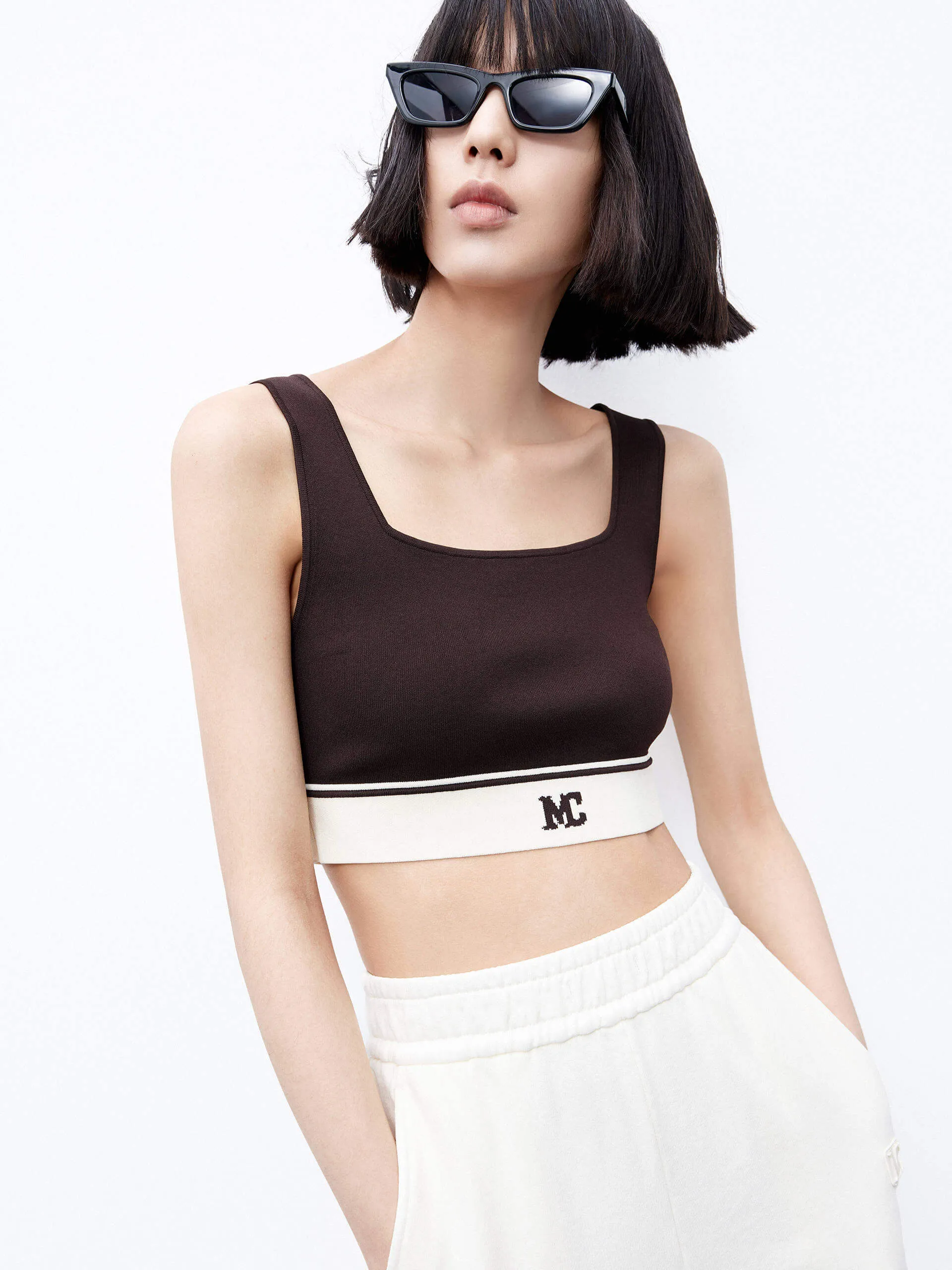 Cropped Tank Top sold by Mo&Co