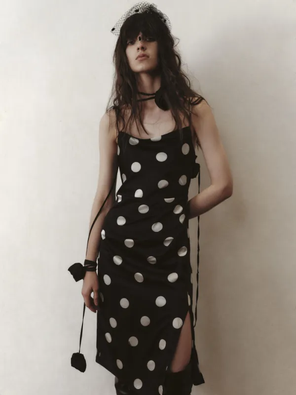 Silk Blend Pleated Cami Dress sold by Mo&Co