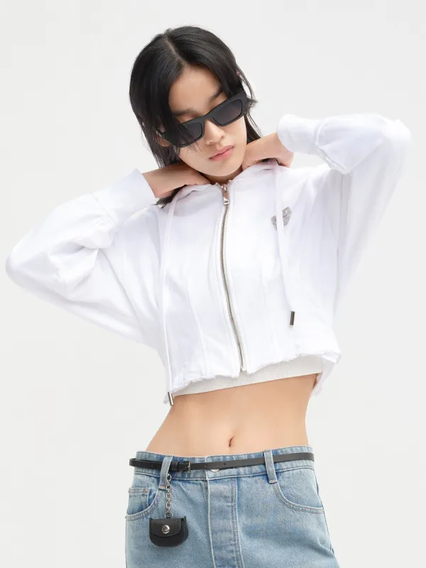 Athleisure Cotton Cropped Sweatshirt sold by Mo&Co