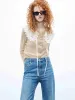Include Detachable Collar Knit Cardigan sold by Mo&Co