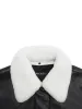 Faux Leather Cropped Jacket sold by Mo&Co