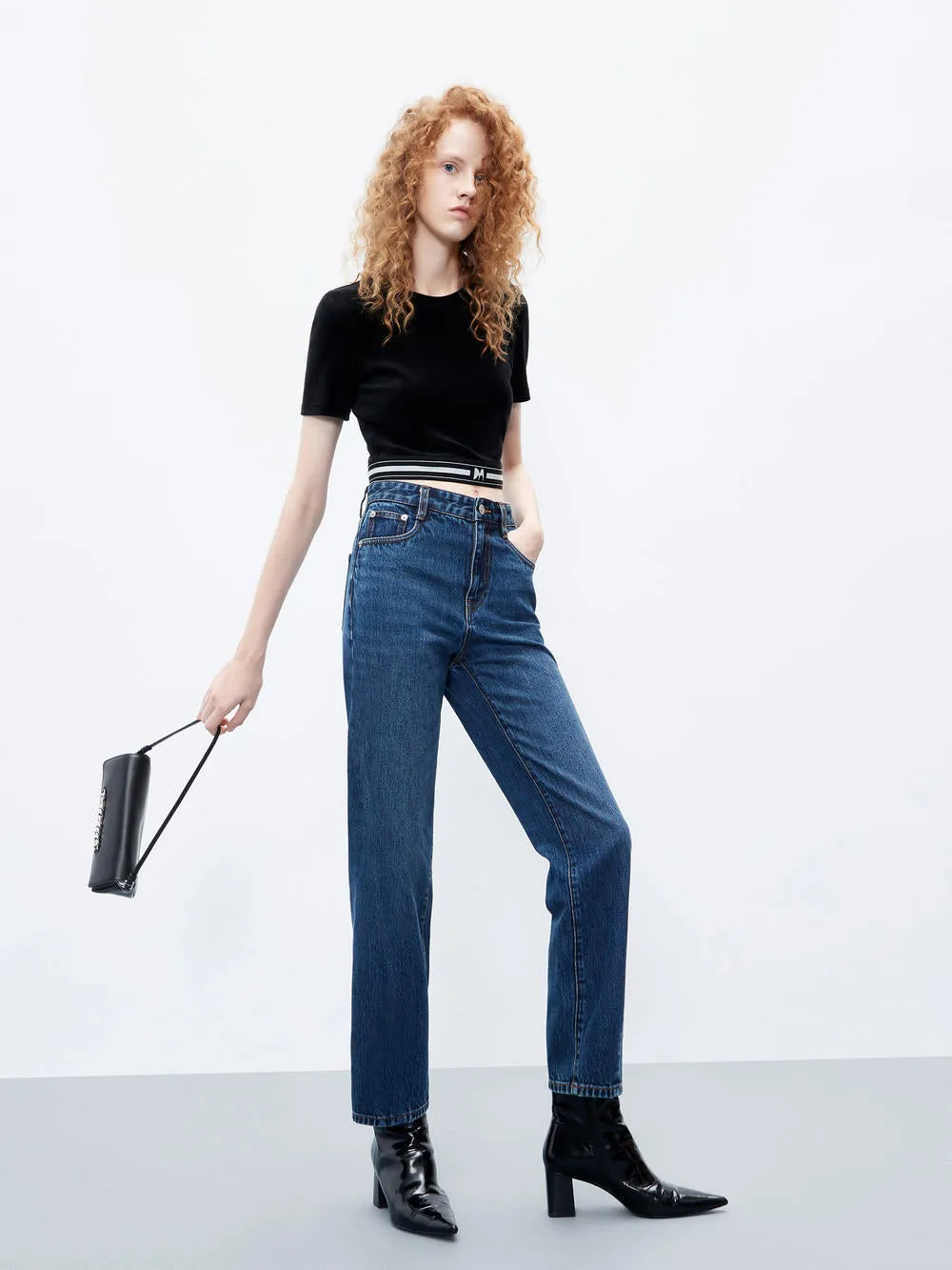 Ankle Length Straight Jeans sold by Mo&Co product image thumbnail 5