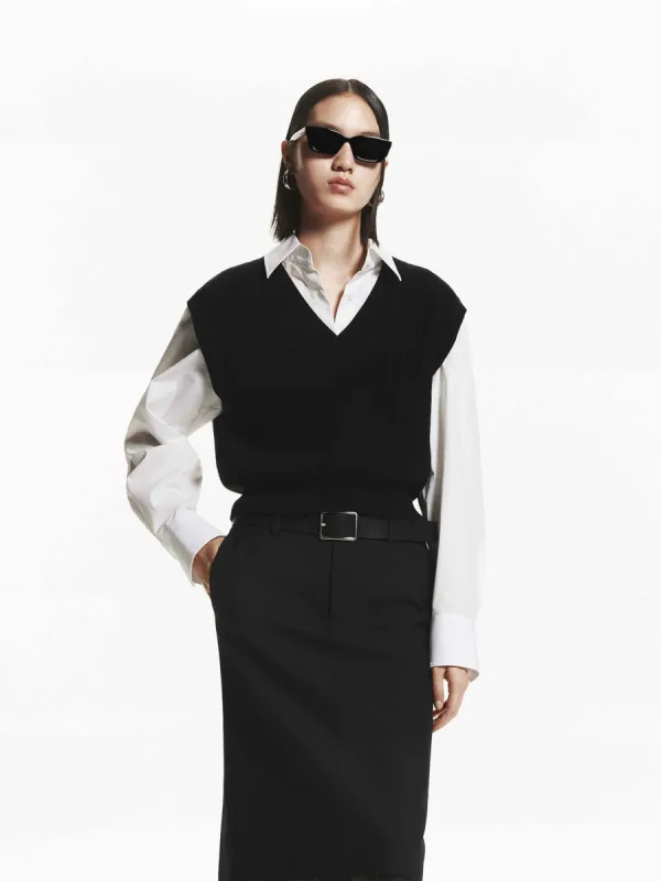 Shirt and Knit Vest Set sold by Mo&Co