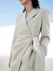Slim Fit Wrap Bow Blazer Dress sold by Mo&Co