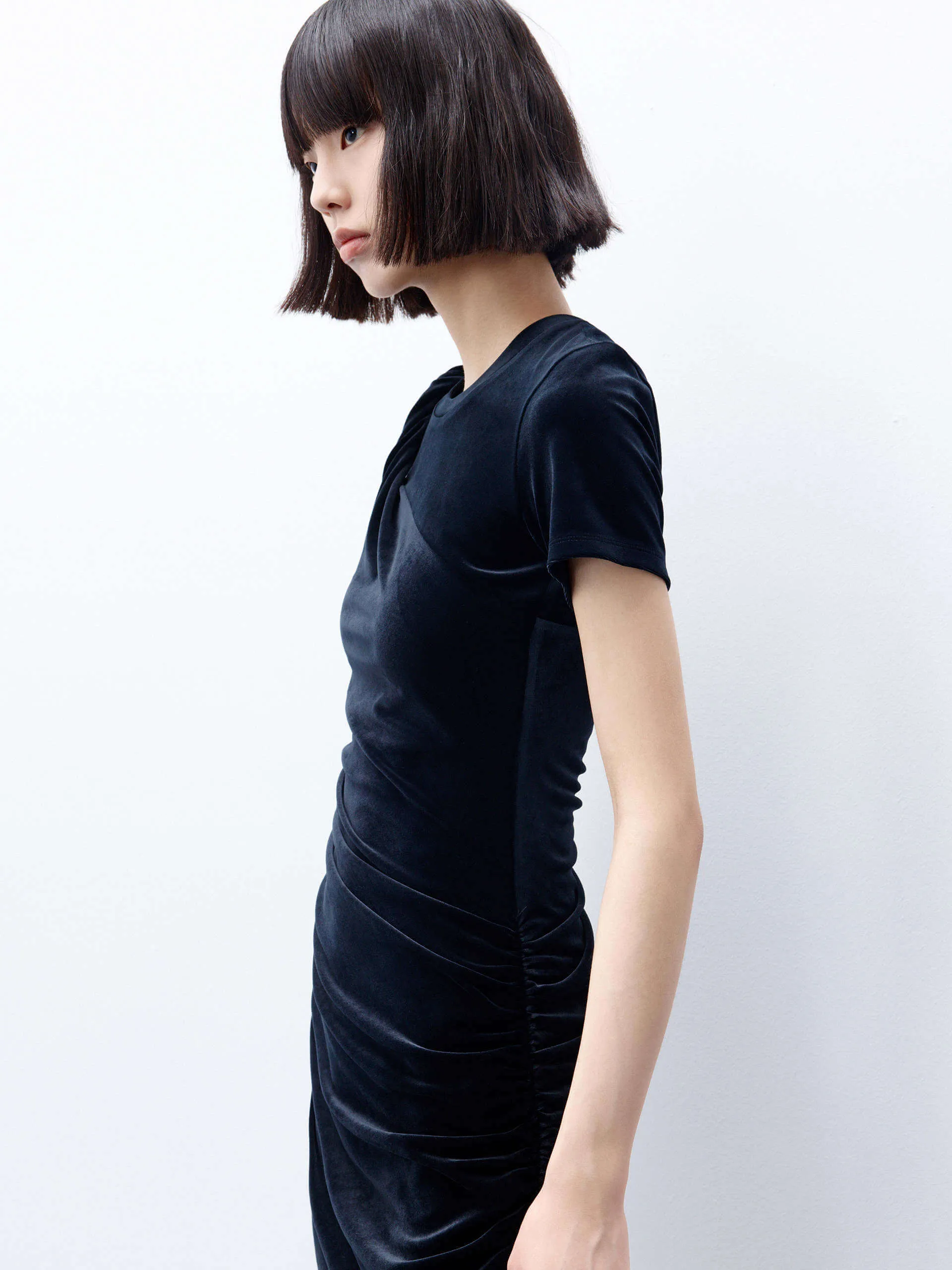 Twisted Strap Pleated Dress sold by Mo&Co product image thumbnail 5