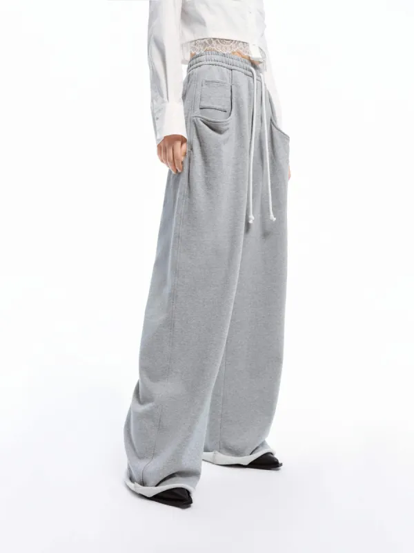 Drawstring Wide Leg Pants sold by Mo&Co