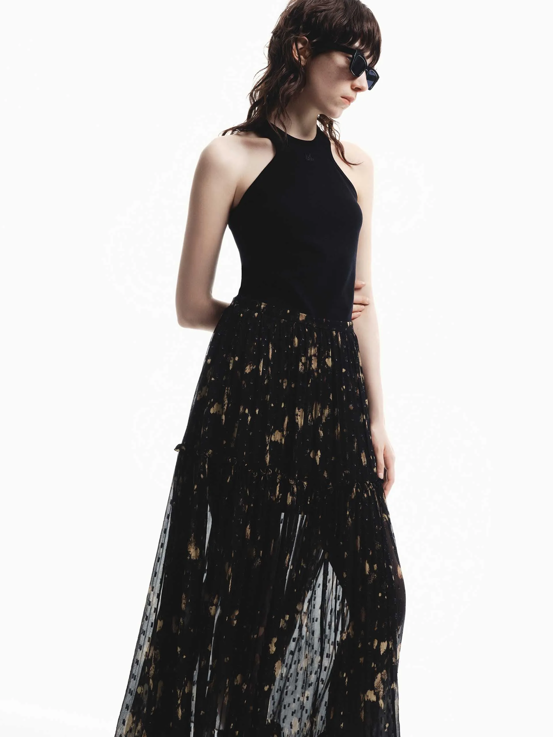 Side Slit Printed Skirt sold by Mo&Co product image thumbnail 2