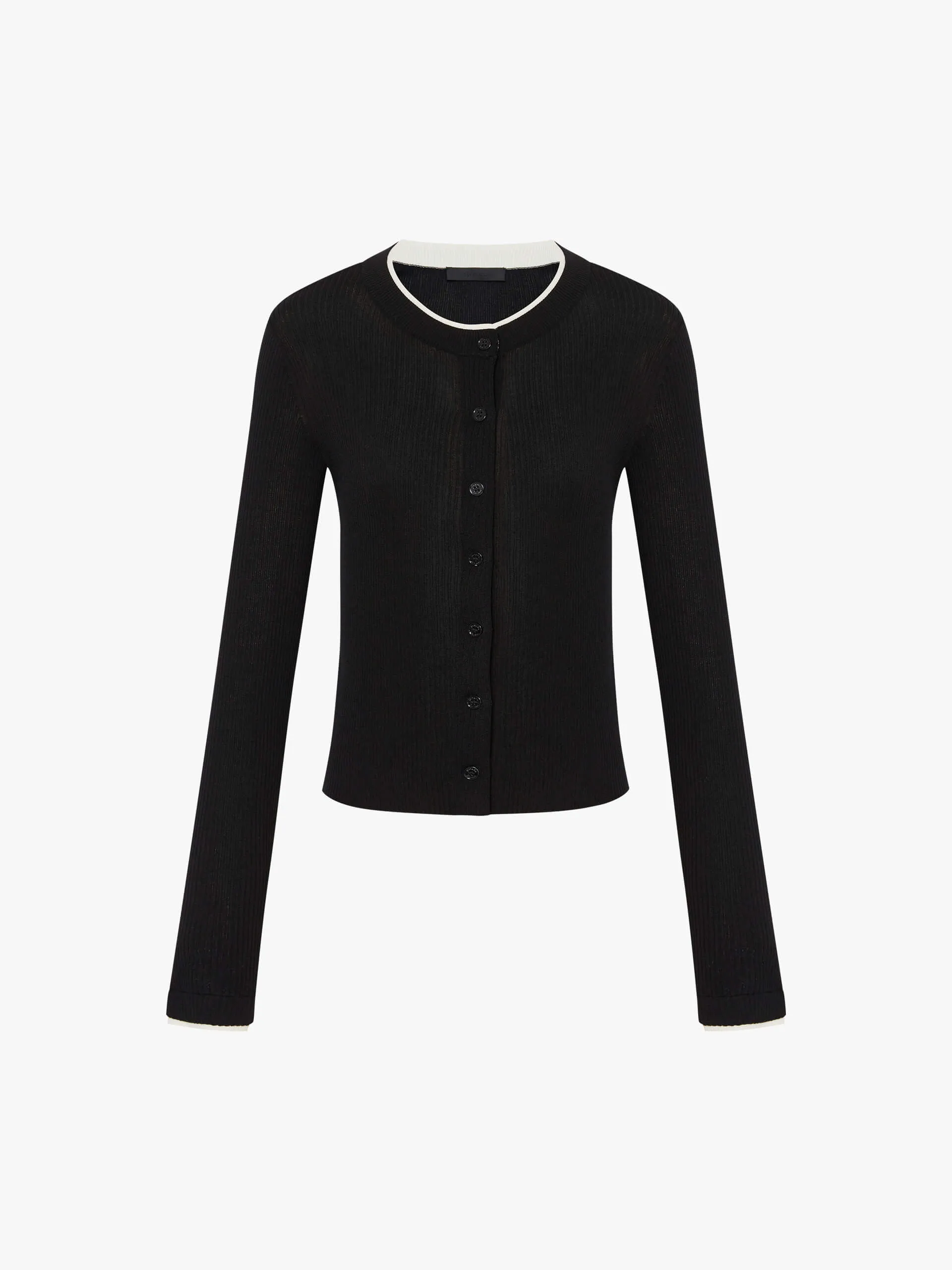 Slim Fit Knitted Cardigan sold by Mo&Co product image thumbnail 5