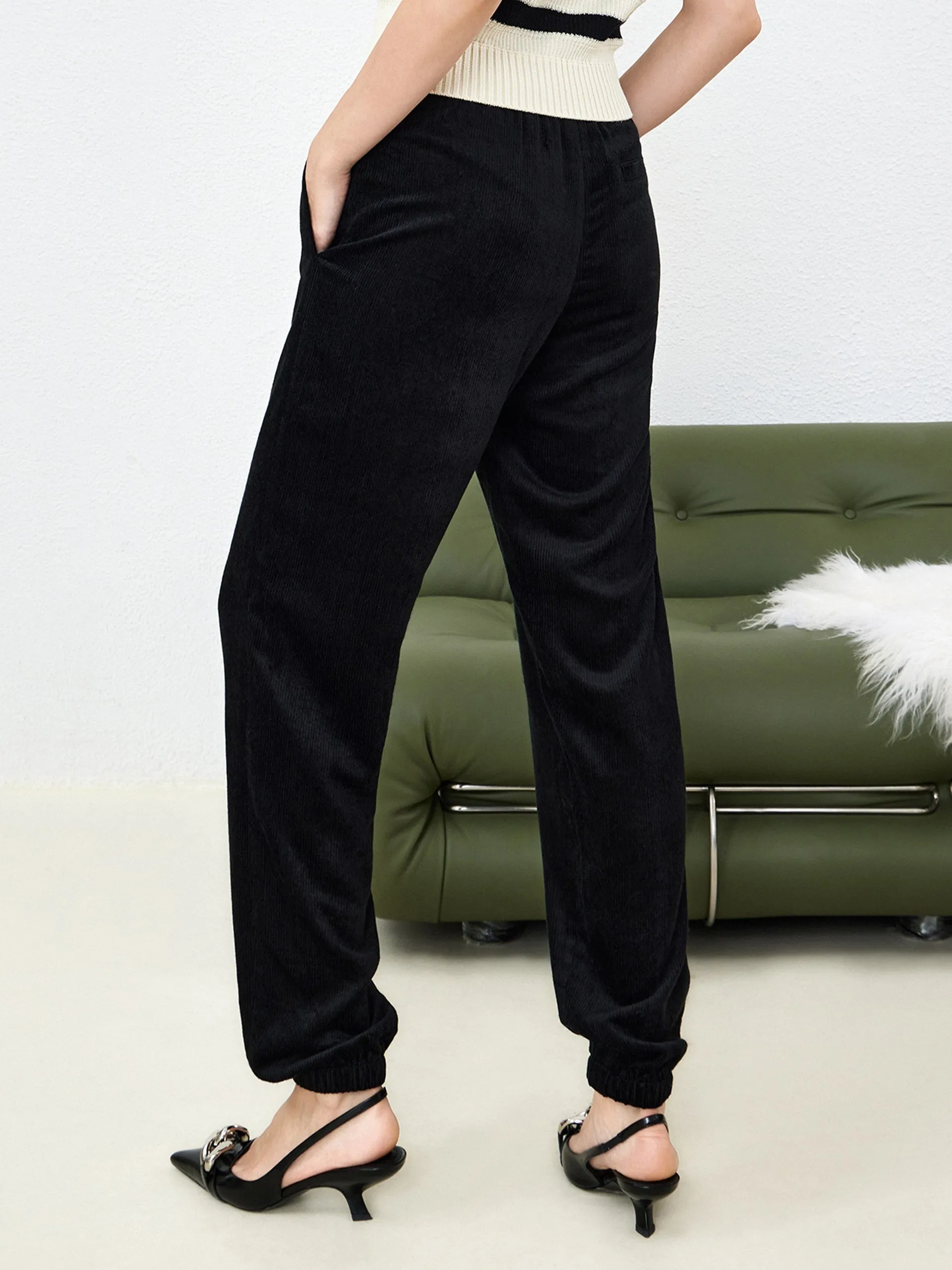 Brushed Drawstring Jogging Pants sold by Mo&Co product image thumbnail 3