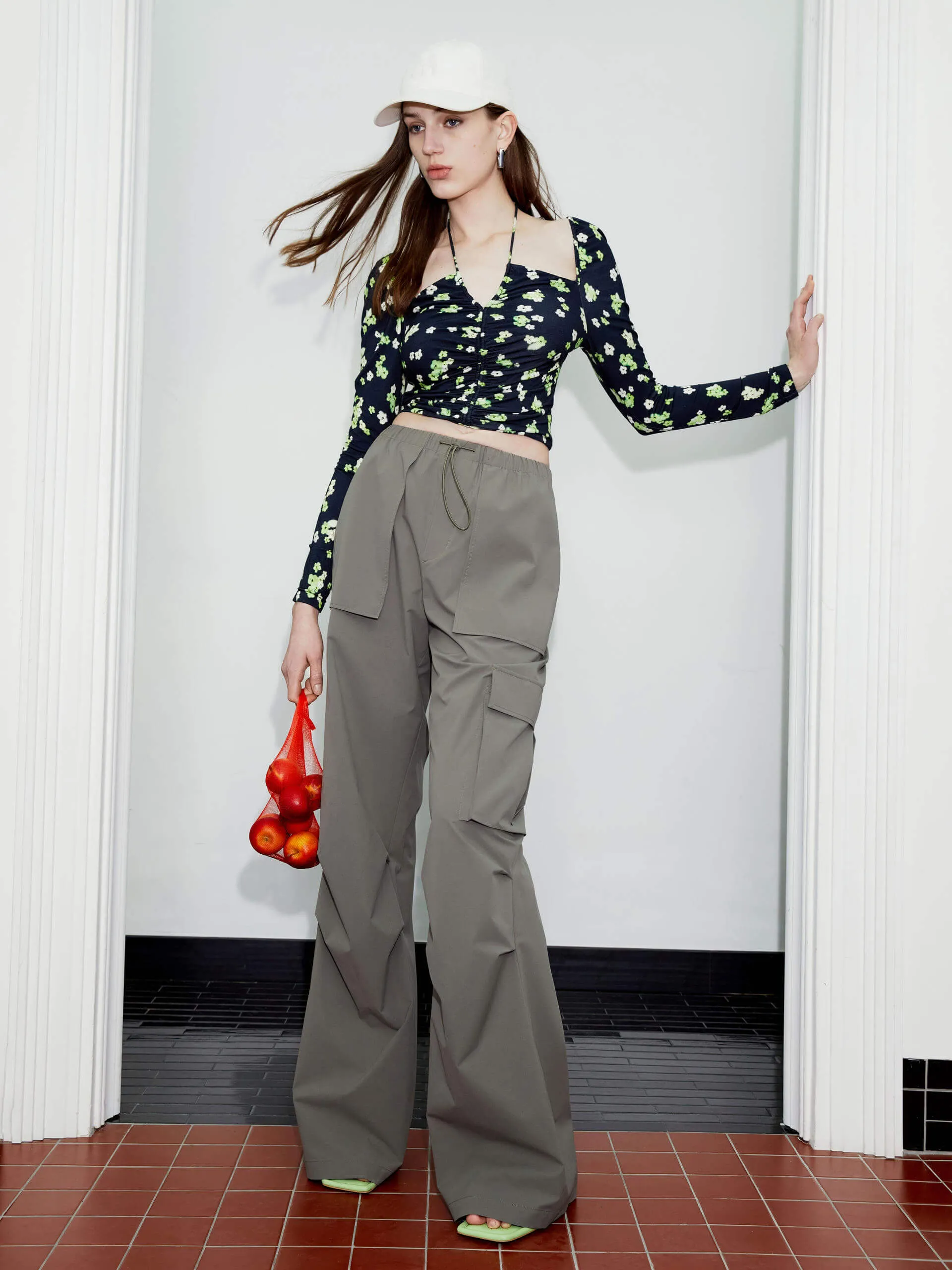 Halterneck Tie Cropped Top sold by Mo&Co product image thumbnail 5