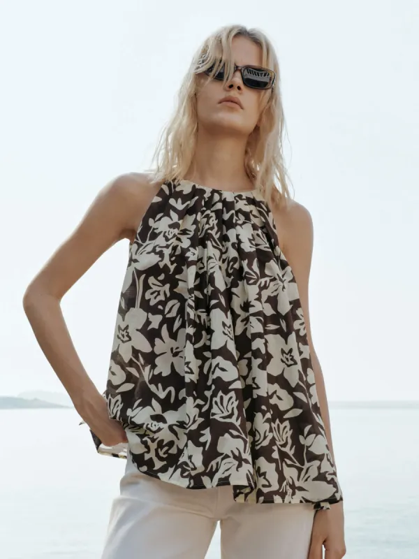 Floral Print Sleeveless Top sold by Mo&Co