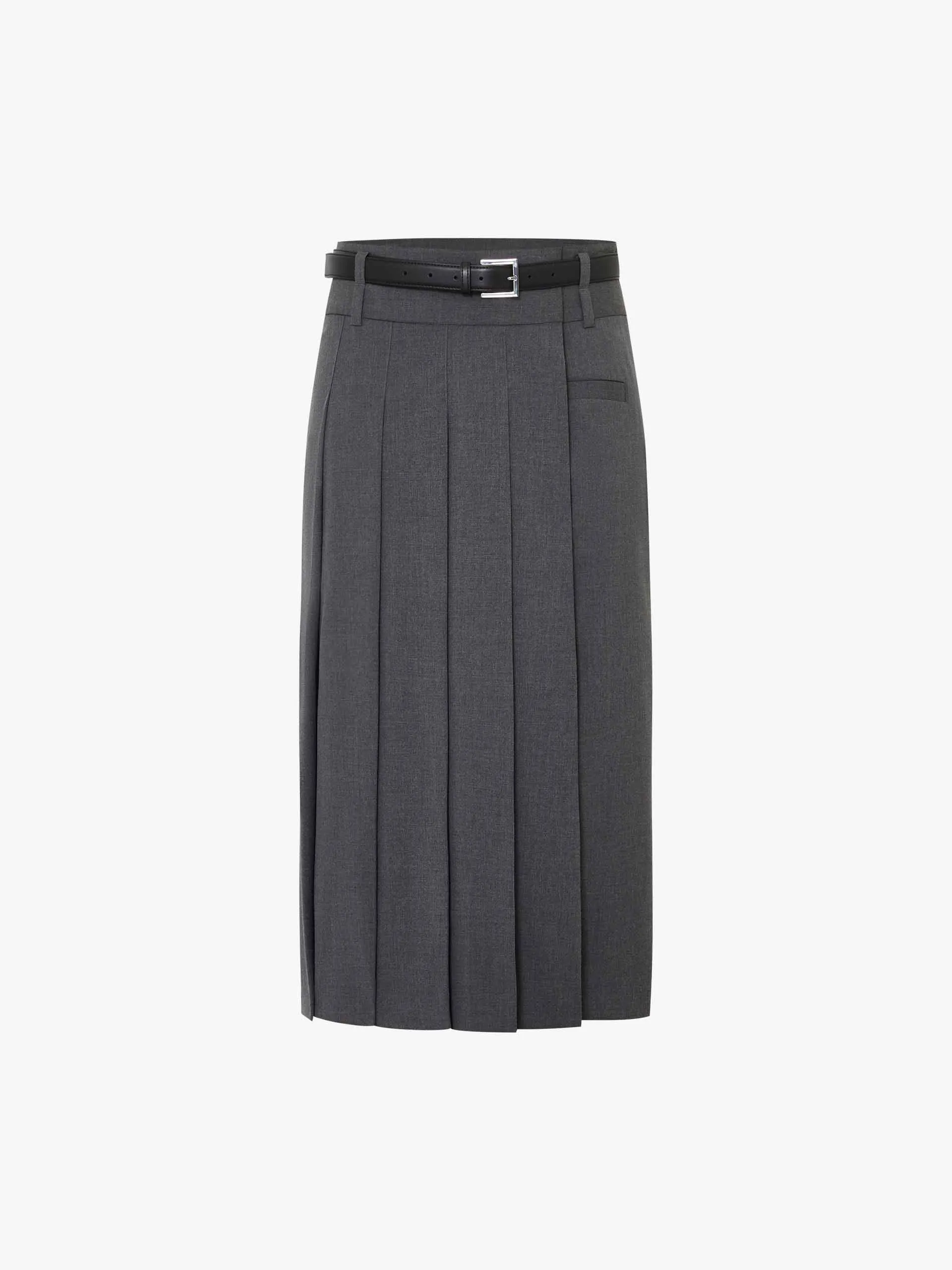 Mid Length Pleated Skirt sold by Mo&Co product image thumbnail 5