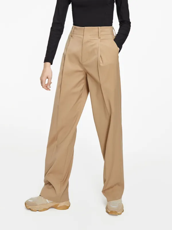 Wool Straight Suit Pants sold by Mo&Co