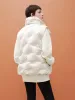 Pocketed Lapel Collar Down Vest sold by Mo&Co