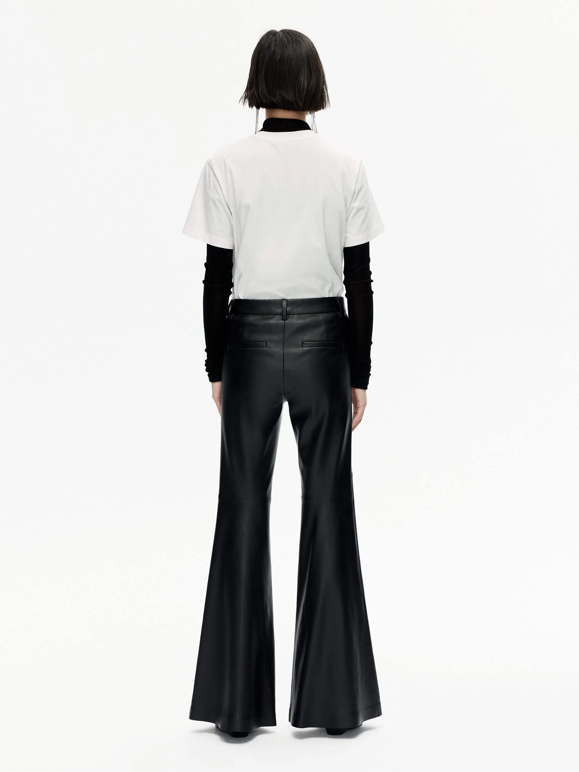 Flared PU Leather Pants sold by Mo&Co product image thumbnail 3