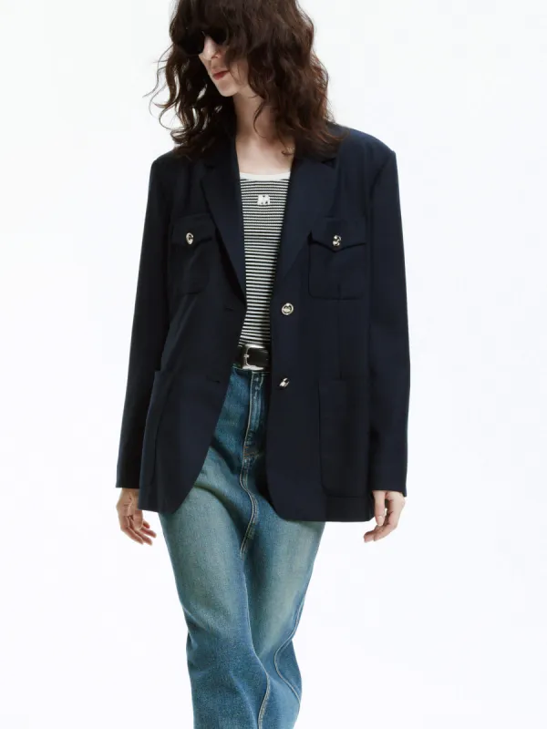 Oversized Single Breasted Blazer sold by Mo&Co