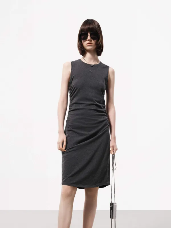 Pleated Waist Midi Dress sold by Mo&Co