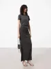 Side Pleated Twist T-shirt sold by Mo&Co