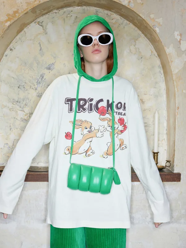 Cartoon Print Long Sleeve T-Shirt sold by Mo&Co