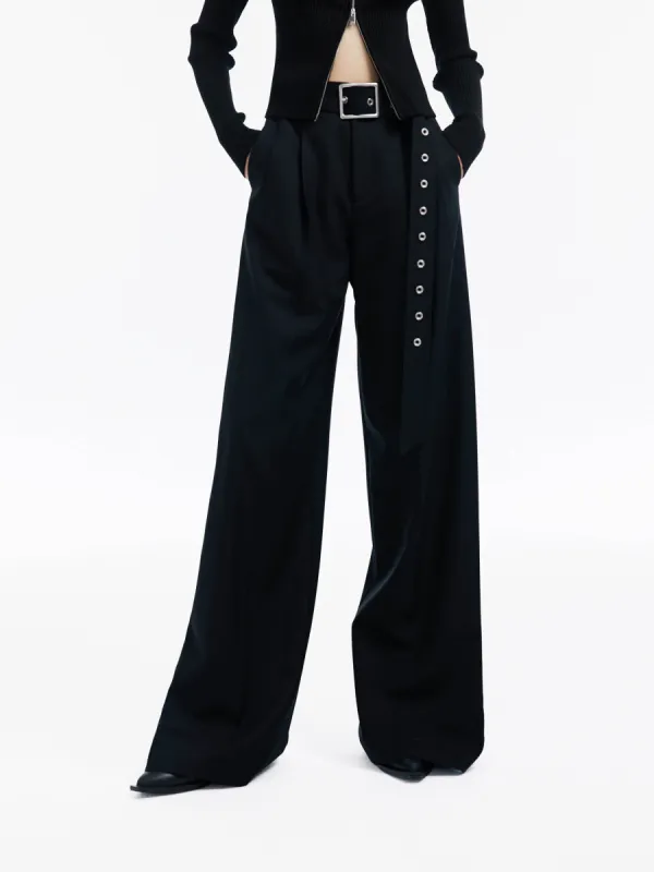 Include Belt Wide Leg Pants sold by Mo&Co