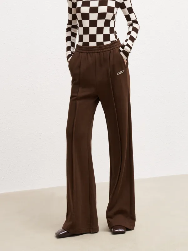 Straight Elastic Pants in Cotton sold by Mo&Co