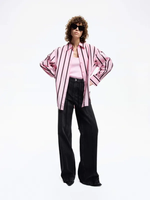 Cotton Poplin Striped Shirt sold by Mo&Co