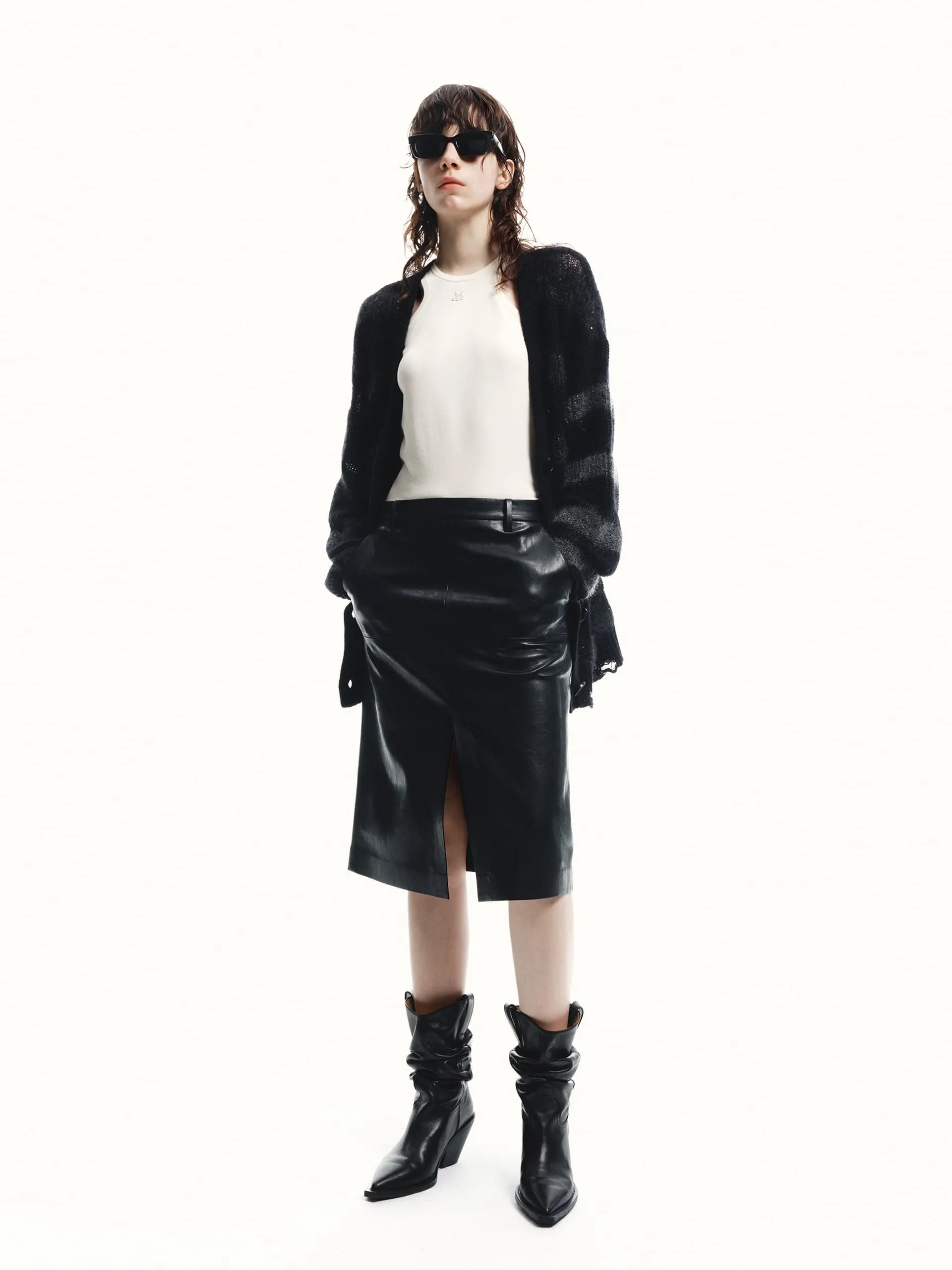 Loose Distressed Knit Cardigan sold by Mo&Co product image thumbnail 2